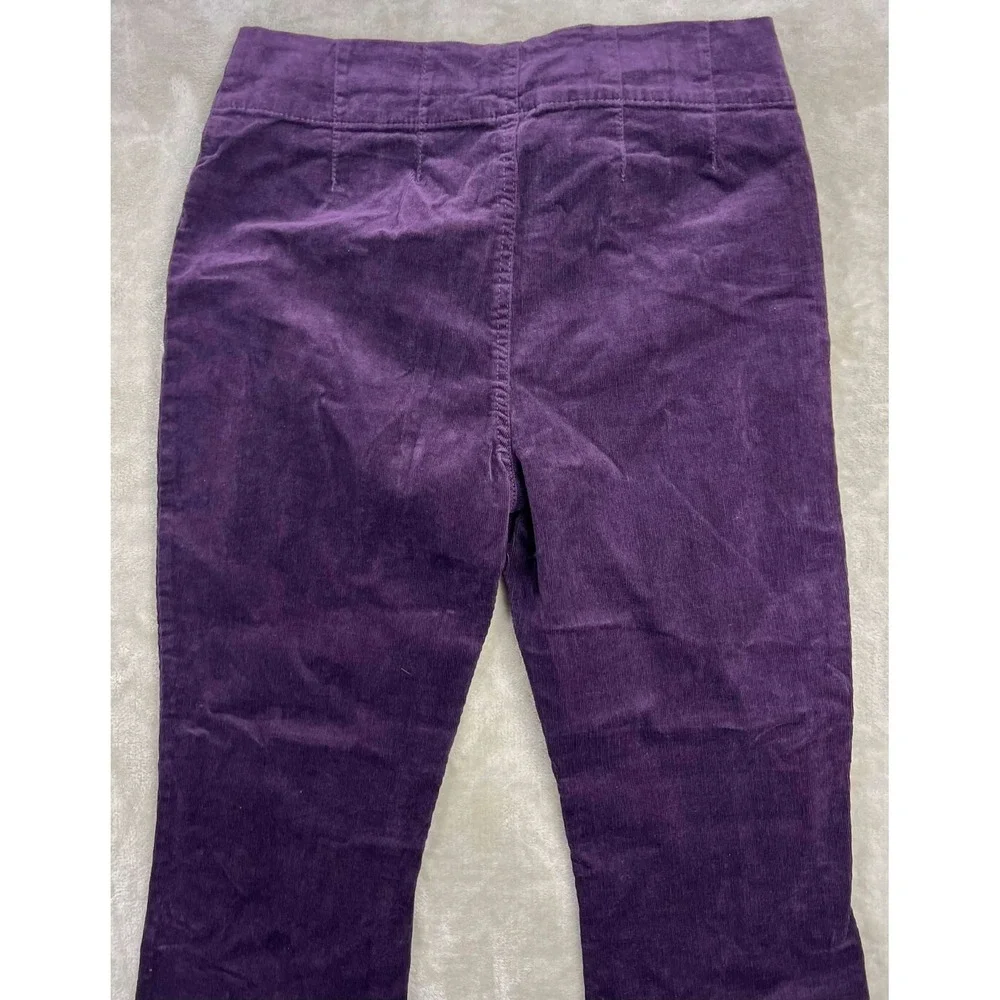 New The Children's Place Girls Midnight Plum Corduroy Flare Pants Size 16 NWT